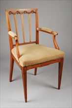Eggshade Louis Seize armchair, armchair chair furniture furniture interior design wood elm wood velvet, Three bars in the back