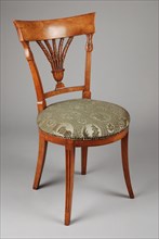 Egret Empire chair, chair furniture furniture interior design wood elm wood velvet, EYE wood chair with green velvet upholstery