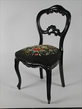 Fa. Johann Diedrich Schmidt & Co. en Cord Heinrich Schmidt, Straight neo-rococo chair, upright chair seat furniture furniture
