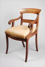 Mahogany Biedermeier office chair, office chair chair seating furniture furniture interior design wood mahogany elmwood