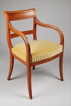 Egret Empire armchair, armchair seat furniture furniture interior design wood elm wood velor, Modern striped green velvet
