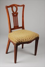 Ebony straight chair, upright chair seat furniture furniture interior design wood elm wood velvet, Green velvet upholstered