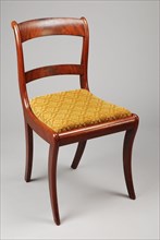 Mahogany Biedermeier chair, chair seating furniture furniture interior design wood mahogany velvet, Veneered hood and lining