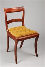 Mahogany Biedermeier chair, chair seating furniture furniture interior design wood mahogany velvet, Veneered hood and sparse