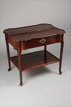 Mahogany tea and pipe table, table furniture interior design wood mahogany oak brass, Mahogany tea and pipe table top
