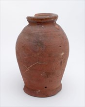 Pottery pot on stand, baluster shape, was used in the sugar industry, sugar bowl pot holder soil find ceramic earthenware glaze