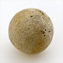 Clay picker, uneven round, light gray, marble toy relaxant soil find clay ceramic pottery, hand turned baked Clay Chick