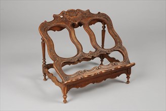 Ash wood rococo table top, lectern standard furniture interior design ash wood wood 34,5, Ash wood rococo table stand openwork