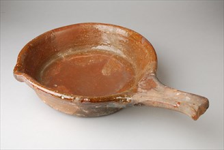 Earthenware baking pan with handle, internally glazed, casserole casserole dishes holder kitchen utensils earthenware ceramics