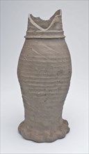 Trunk of Jug or jacobakan stoneware, on pinched foot, Jug or jacobakan jug crockery holder soil find ceramic stoneware glaze