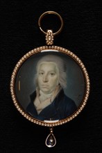 Leonardus Temminck (A), Portrait miniature by Dirk van Hogendorp and on the other side Carel Sirardus Willem van Hogendorp