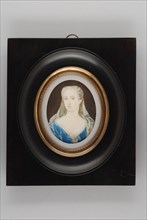 Daniël Bruyninx, Portrait miniature by Sara Johanna van Campen, post mortem, portrait miniature painting footage gold wood ivory
