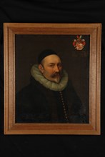 Rotterdamse portrettist, Portrait of Willem Jansz. From Melissant, portrait painting visual material linen oil painting canvas