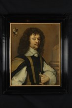 surrounding A. Hanneman?, Portrait of Pieter de Groot, portrait painting footage linen oil painting, Standing rectangular
