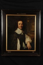 Hendrik Noorderwiel, Portrait of Maximilian Booth, portrait painting visual material wood oil, Portrait rectangular portrait of