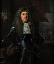David van der Plaes (Amsterdam 1647 - Amsterdam 1704), Portrait of Cornelis Tromp (1629-1691), portrait painting imagery linen