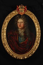 Hollandse school, Portrait of Bartholomeus van den Velde, portrait painting canvas linen oil painting, Oval portrait of man