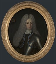 Portrait of Gijsbert Diederiksz. Van Hogendorp (1667-1750), portrait painting footage linen oil painting, Oval portrait of man