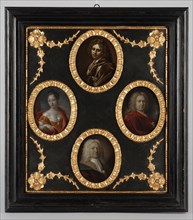 Aert Schouman (?), Four portraits from the Brouwer and Van der Werff families together in one list, portrait painting sculpture
