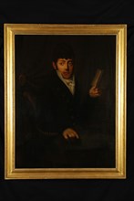 Portrait of Johan Gregorius Mees, portrait painting canvas linen oil painting, Standing rectangular portrait of young man