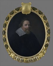 Pieter van der Werff, Portrait of Pieter Sonmans (1588-1660), portrait painting visual material linen oil painting canvas, Oval