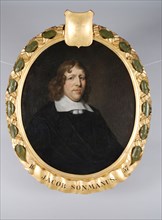 Pieter van der Werff, Oval portrait of Jacob Sonmans (? -1661), portrait painting visual material linen oil painting canvas