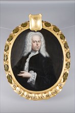 Portrait of Engelbert van Berckel or Berkel (1686-1768), portrait painting visual material linen oil painting canvas, Oval