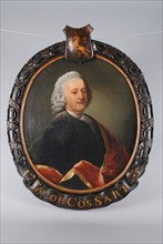 Dionys van Nijmegen, Portrait of Jacob Jansz. Cossart (1713-1780), director of the VOC between 1775 and 1780, portrait painting