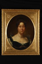 Taco Scheltema I, Portrait of Augusta Eleonora Carolina, Countess von Hohenlohe Langenburg (1775-1813), portrait painting visual