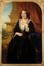 Jacob Spoel, Portrait of Maria van Hoboken, portrait painting material linen oil painting, Standing rectangular portrait