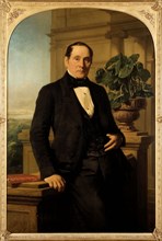 Jacob Spoel, Portrait of Bernardus Ewoud Cankrien, portrait painting footage linen oilpaint wood canvas, Standing rectangular