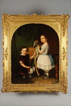 Jacob Spoel, Portrait of Anthony and Hillegonda Cornelia Suermondt, group portrait portrait painting material linen oil painting
