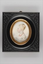 Etienne Bouchardy, Portrait miniature by Louise van Hogendorp (-1812), portrait miniature painting footage wood ivory paint
