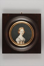 Portrait miniature by Elisabeth Geertruida van Hogendorp-Hardy, portrait miniature painting visual material wood ivory paint