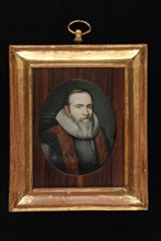 Johan Christiaan Elin, Portrait miniature by Johan van Oldenbarnevelt, portrait miniature painting footage wood ivory paint