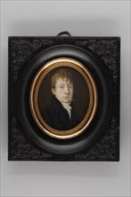 Willem Joan Hendrik van Oosterzee (?), Portrait miniature of Willem Joan Hendrik van Oosterzee, self-portrait? portrait