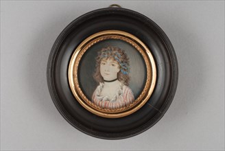 Portrait miniature of Magdalena Sara Maria Boonen (1801-1825), portrait miniature painting sculpture wood ivory paint watercolor