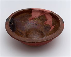Pottery, bowl or bowl on stand with soul, bowl bowl crockery holder soil find ceramic earthenware glaze lead glaze, hand-turned