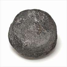 Lead weight, conical in shape, weight ground find lead metal, grams cast Disc shaped slightly tapered solid metal object.