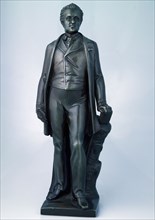 Johan Theodore Stracké, Statuette of poet and merchant Hendrik Tollens (Rotterdam 1780 - Rijswijk 1856), sculpture sculpture