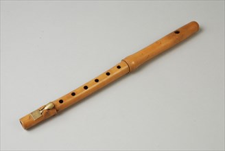 Martin (?), Simple wooden (palm wood?) Flute or piccolo from three parts, flute flute aetrophone musical instrument acoustic
