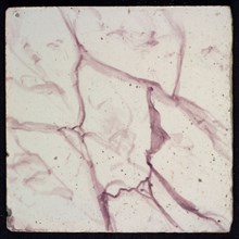 Light purple marbled tile, thickly veined with large spots, yellow pottery, edge tile wall tile tile sculpture ceramic
