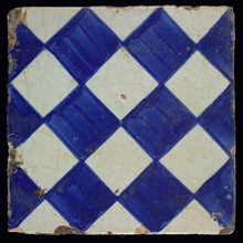 Ornament tile, blue on gray, with dark blue brushed check pattern as checkerplate, small windows, floor tile tile images ceramic