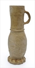 Unglazed Jug or jacobakan, Jug or jacobakan jug crockery holder soil find ceramic stoneware, hand-turned baked Unglazed gray