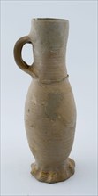 Stoneware jug, Jug or jacobakan, slim in shape, on pinched foot, Jug or jacobakan jug crockery holder soil find ceramic