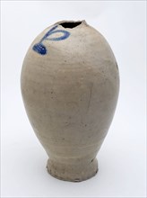 Stoneware mineral water bottle on slightly pinched foot, arched model, marked on shoulder, mineral pitcher pitcher pitcher