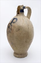 Stoneware mineral pitcher on pinched foot, arched model, marked on the shoulder, mineral pitcher pitcher pitcher holder soil
