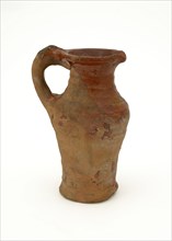 Pottery jug from the sugar industry, syrup jug, jug crockery holder soil find ceramic earthenware glaze lead glaze, hand-turned