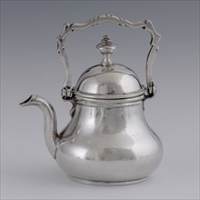 Silversmith: Arnoldus van Geffen, Silver miniature kettle, kettle cauldron dolls toy relaxing medium miniature model silver