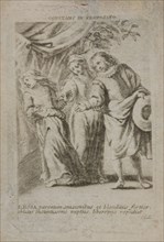 Prayer of R.K. Priest Theodorus van den Aardwegh, with black and white image on the front, prayer print copper engraving